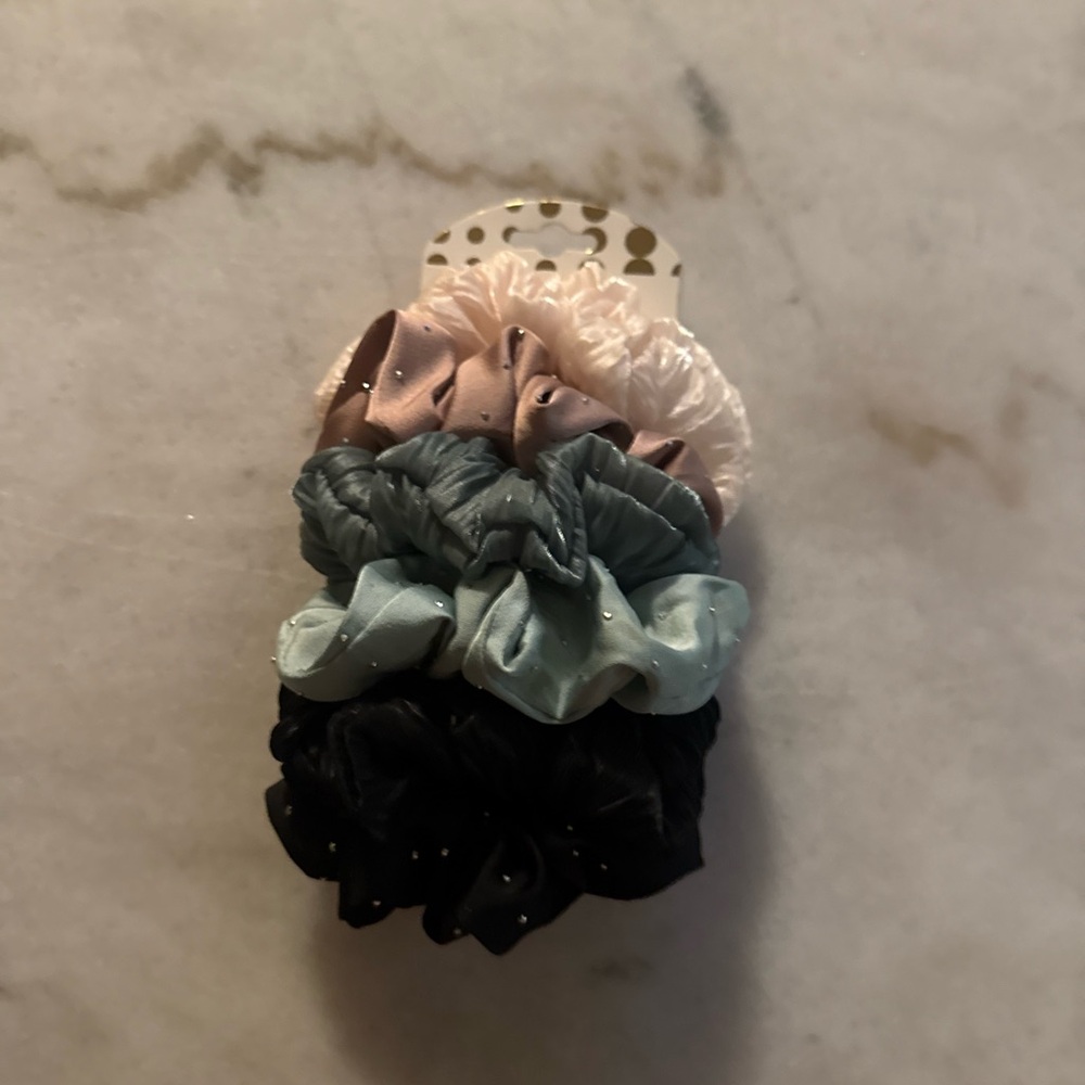 Elegant Multi-Color Scrunchie Set